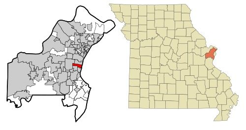 Location of Richmond Heights, Missouri