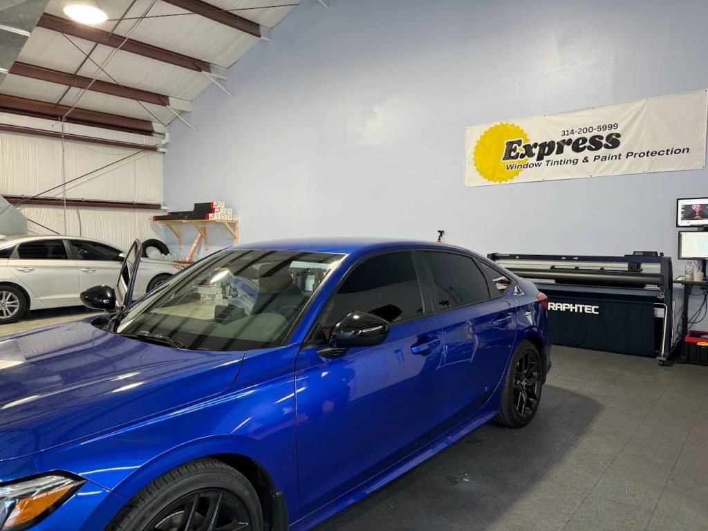 Professional Matte PPF Installation Process at Express Window Tinting & Paint Protection