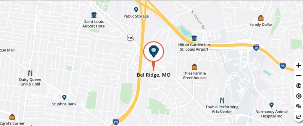 Location of Bel‑Ridge, MO