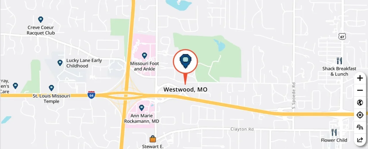 Location of Westwood, MO
